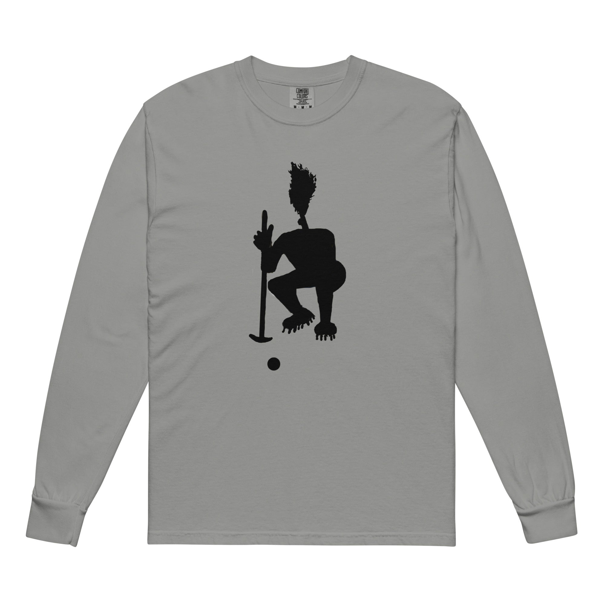 Garment-dyed heavyweight long-sleeve shirt