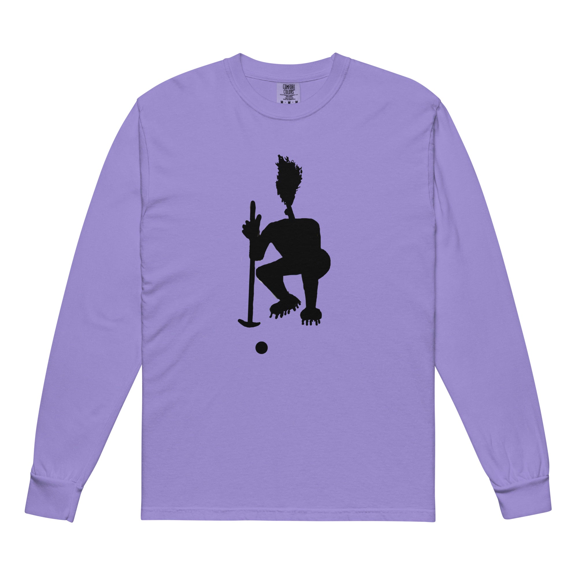 Garment-dyed heavyweight long-sleeve shirt