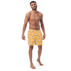 All-Over Print Recycled Swim Trunks