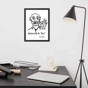 Framed photo paper poster
