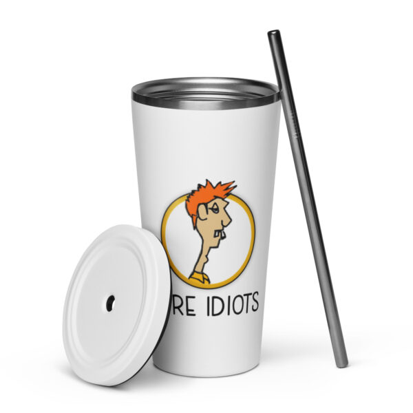 Insulated tumbler with a straw - Image 2