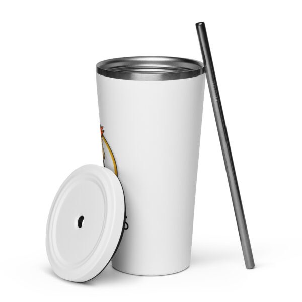 Insulated tumbler with a straw - Image 3