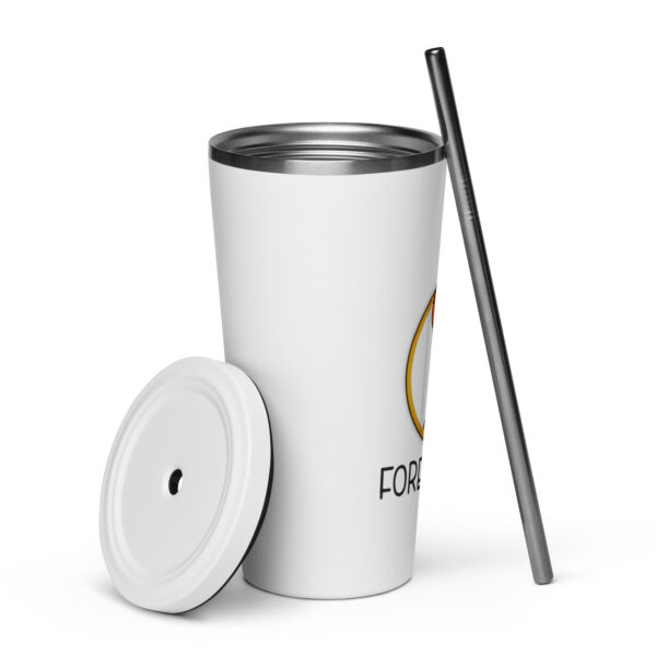 Insulated tumbler with a straw - Image 4