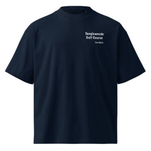 Unisex organic oversized high neck t-shirt