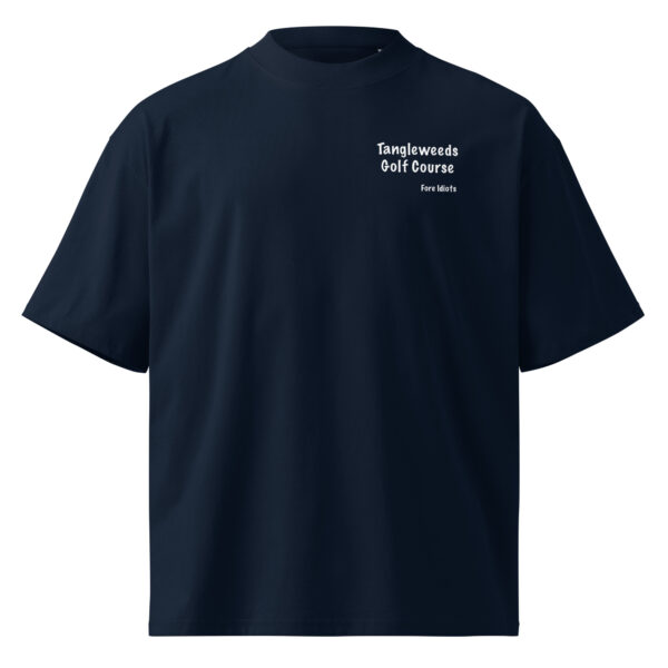 Unisex organic oversized high neck t-shirt