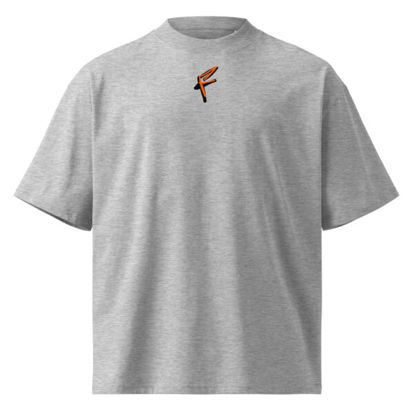 Unisex organic oversized high neck t-shirt