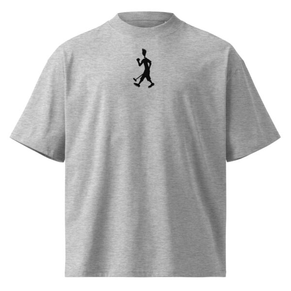 Unisex organic oversized high neck t-shirt