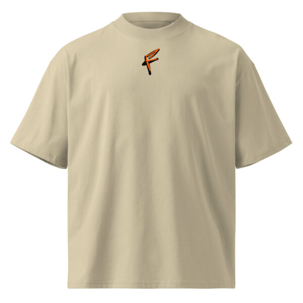 Unisex organic oversized high neck t-shirt - Image 3